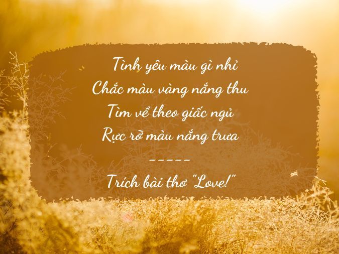 Thơ về Màu Vàng: Từ Ánh Dương Cho Đến Tâm Hồn