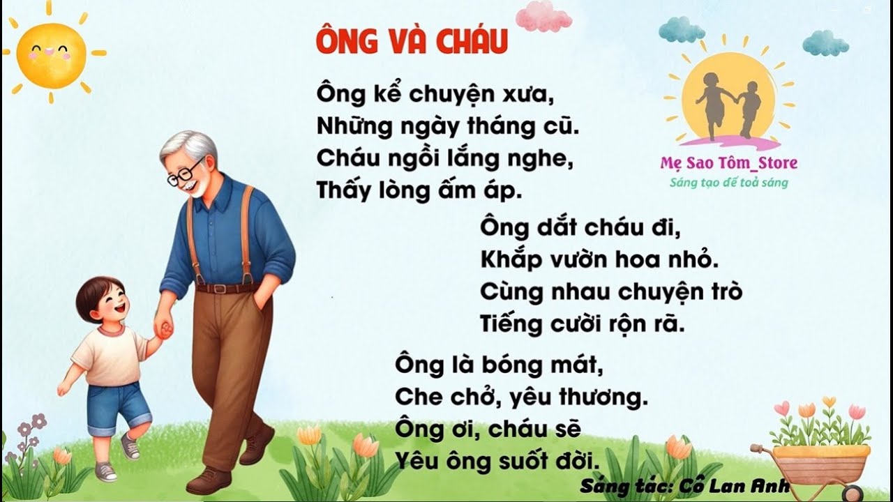 Thơ Về Ông - Tình Cảm Thắm Thiết, Kỷ Niệm Tuổi Thơ