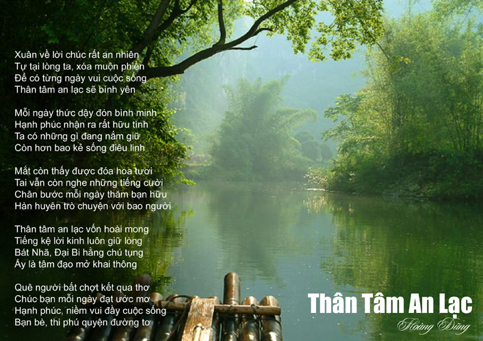 Thơ về Thân Tâm An Lạc
