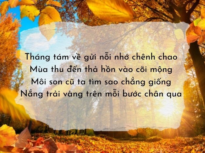Thơ Về Tháng 8 - Mùa Thu Về