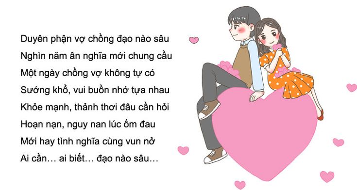 Thơ Về Tình Cảm Vợ Chồng: Những Vần Thơ Hay Nhất Về Tình Yêu Lứa Đôi Gallery 1