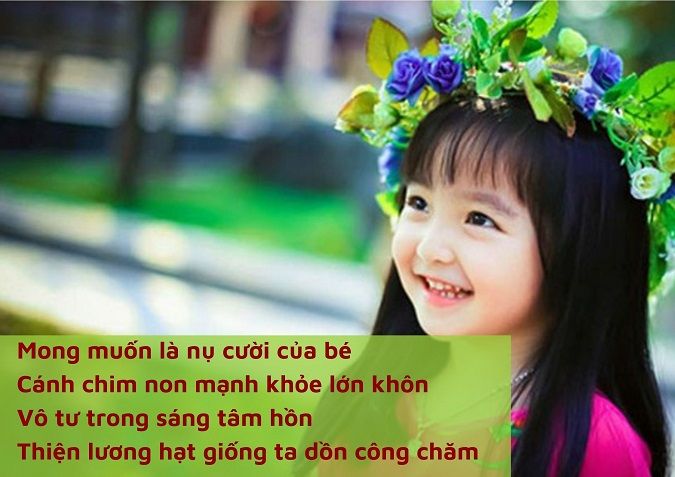Thơ về trẻ con đáng yêu