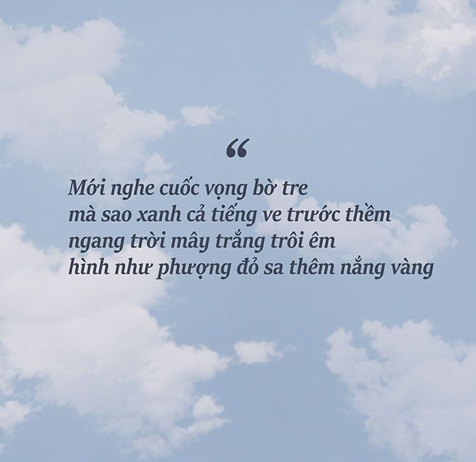 Thơ về trời xanh mây trắng