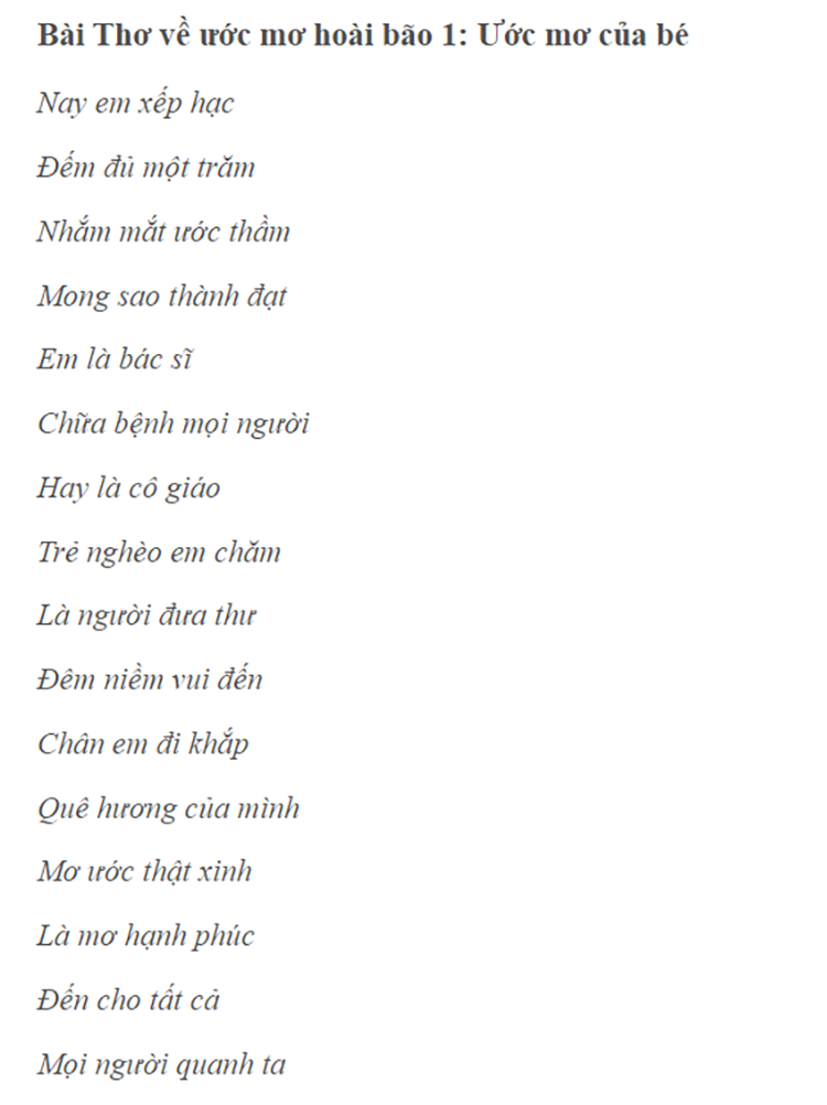 Thơ Về Ước Mơ: Khát Vọng Và Hi Vọng Của Tâm Hồn Gallery 2