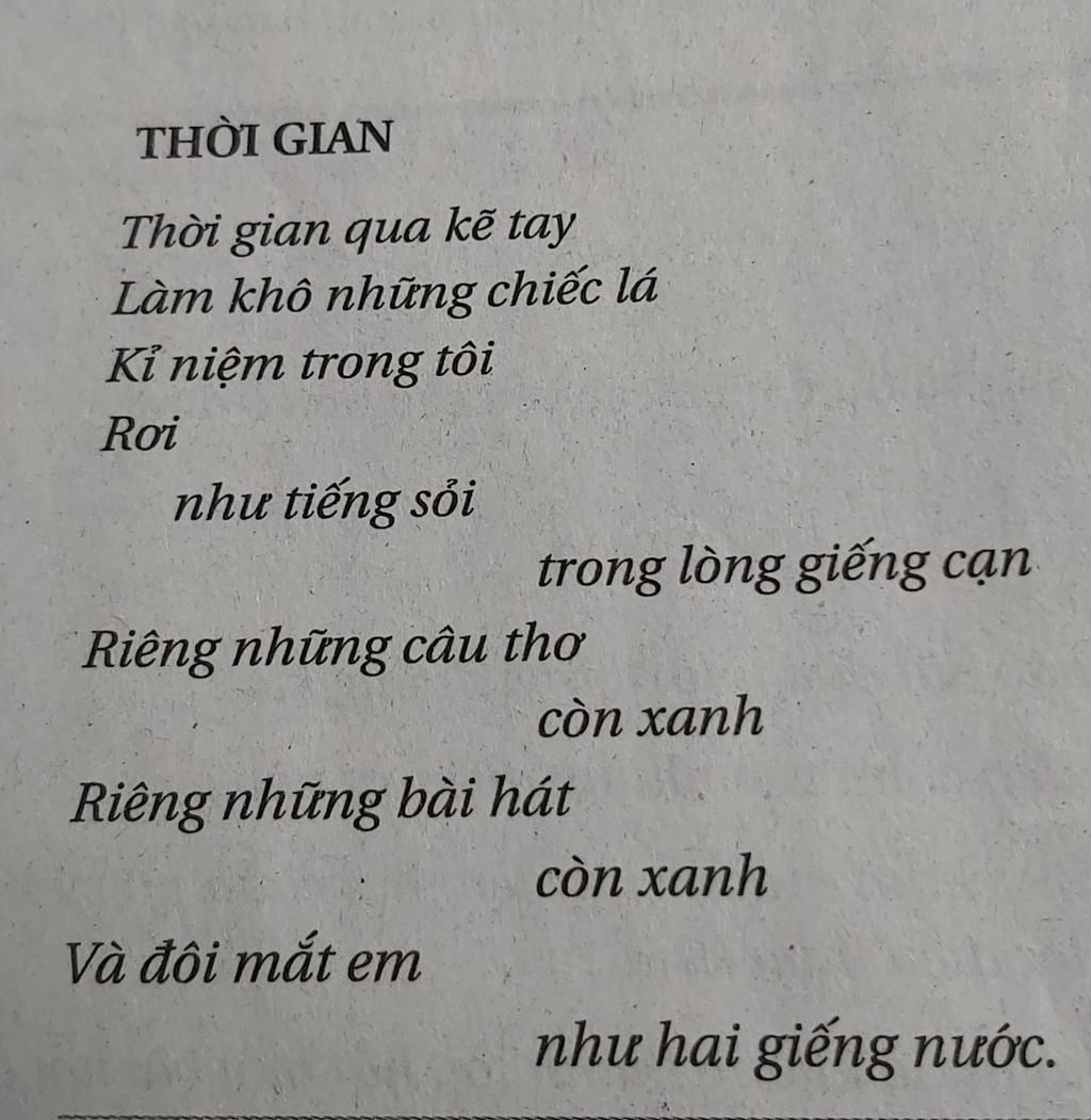 Thời Gian Qua Kẽ Tay Làm Khô Những Chiếc Lá