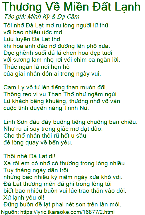 Thôi Nhớ Đà Lạt Ơi!