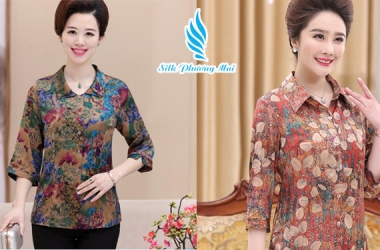 Thời Trang Lụa Tơ Tằm Cho Người Trung Tuổi