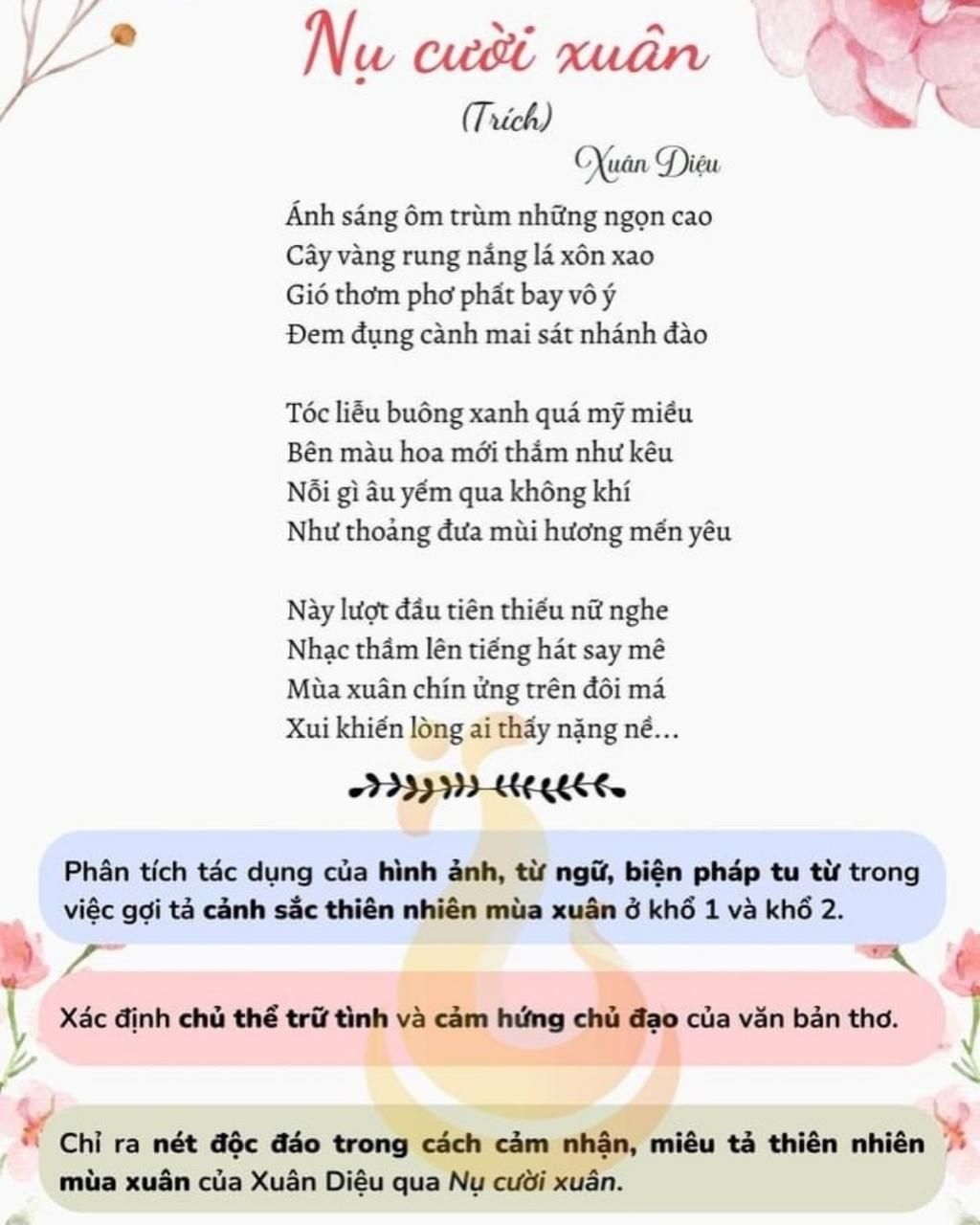 Cảm nhận về bài thơ Nụ cười xuân Gallery 2