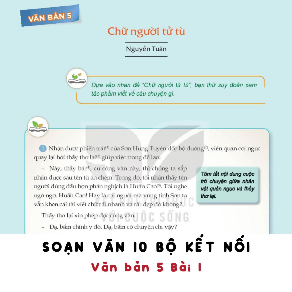 Tóm tắt Chữ Người Tử Tù Lớp 10 Gallery 2