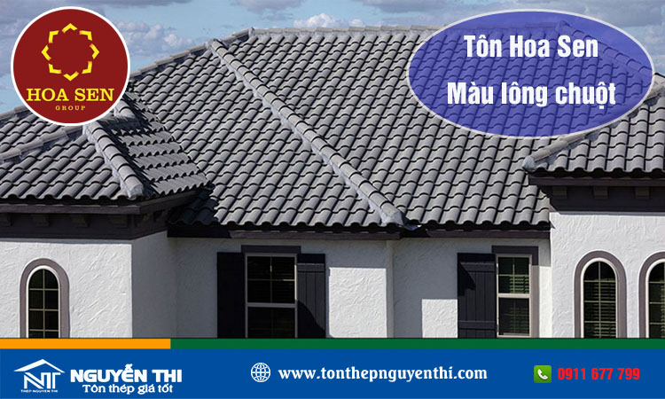 Tôn Hoa Sen Màu Lông Chuột Gallery 1