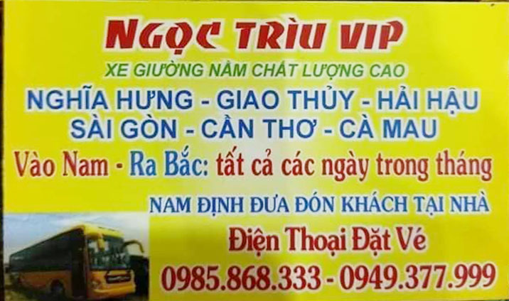 Nhà Xe Ngọc Trìu: Thông Tin Liên Hệ, Giá Vé Và Tuyến Đường Gallery 1