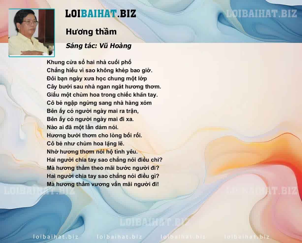 Lời Bài Hát Anh Thơ Hương Thầm Gallery 2