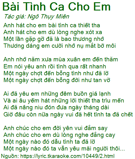 Bài Tình Ca Cho Em Gallery 2