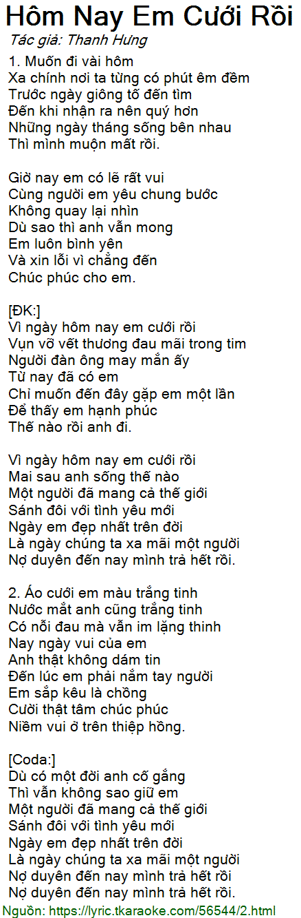 Nghe Khải Đăng Hôm Nay Em Cưới Rồi Gallery 1