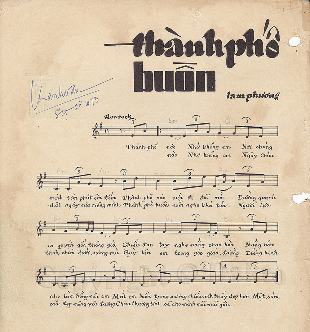 Lời Bài Hát Lệ Quyên Thành Phố Buồn Gallery 2