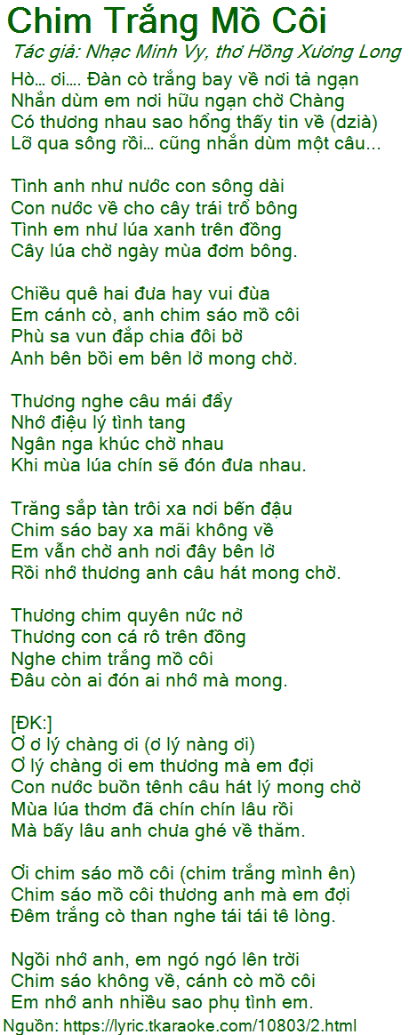 Ca Nhạc Chim Trắng Mồ Côi Gallery 1