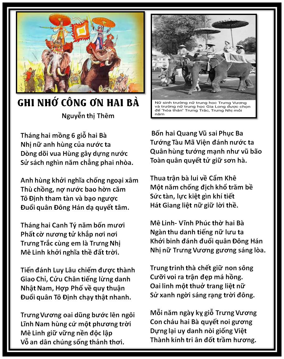 4 Câu Thơ Của Hai Bà Trưng Gallery 1