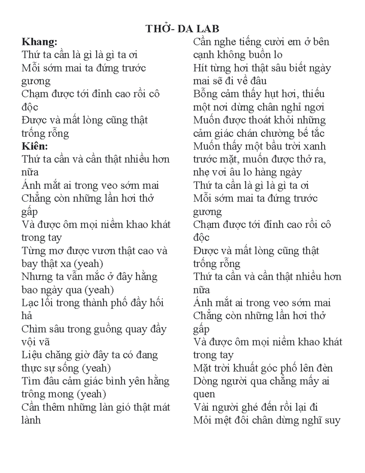 Thứ Ta Cần Là Gì? Là Gì Ta Ơi Mỗi Sáng Mai Ta Đứng Trước Gương