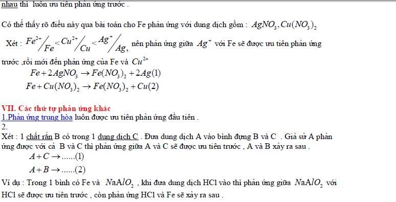 Thứ tự phản ứng là gì?