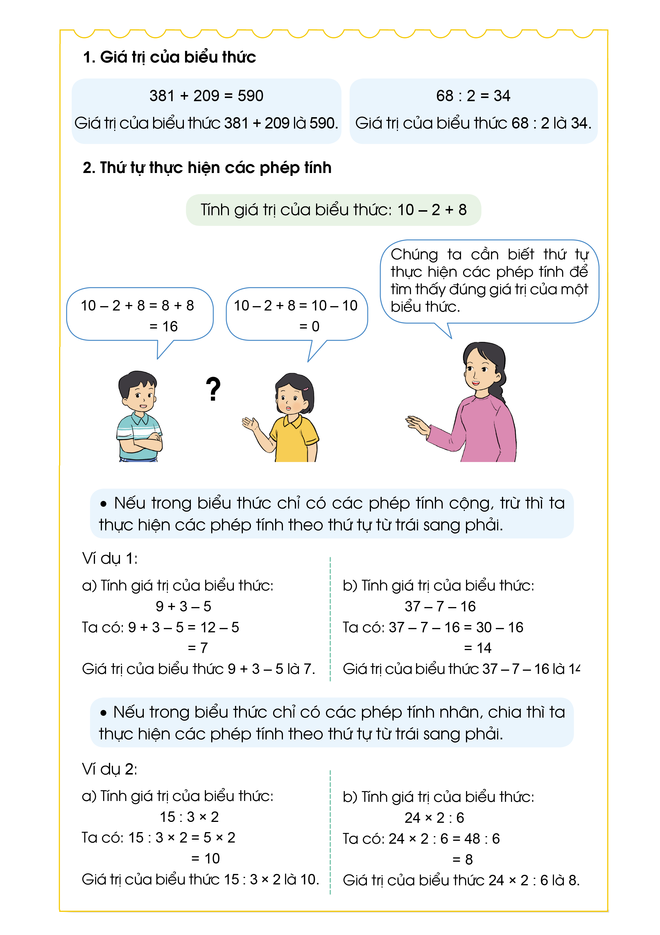 Công thức tính giá trị biểu thức lớp 4 Gallery 1