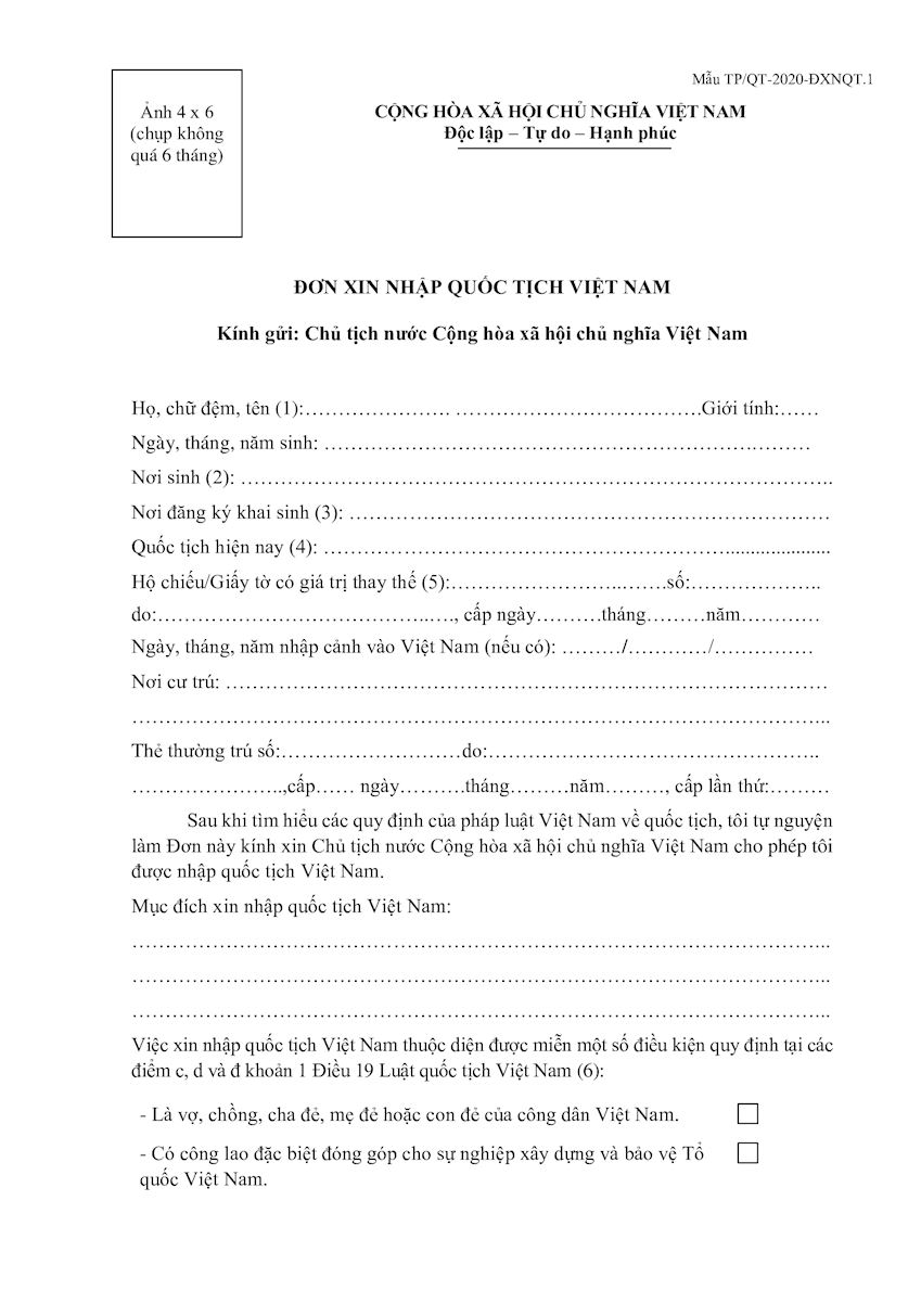 Thủ Tục Xin Quốc Tịch Việt Nam Chi Tiết Nhất Gallery 2