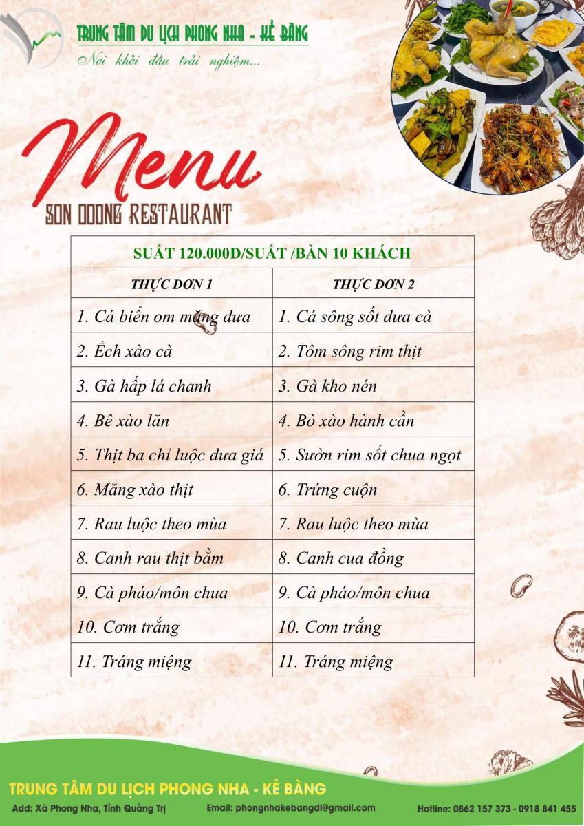 Nhà hàng Sơn Đoòng - Trải nghiệm ẩm thực tuyệt vời giữa lòng thiên nhiên Gallery 2