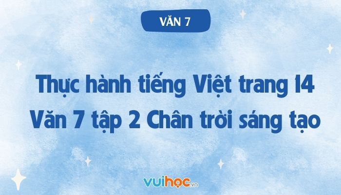 Thực hành Tiếng Việt lớp 7 trang 14 tập 2 Gallery 2
