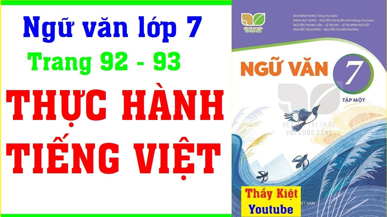 Thực hành Tiếng Việt lớp 7 trang 92, 93
