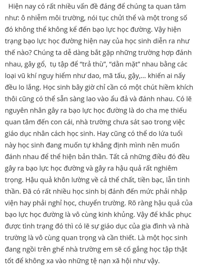 Hiện tượng bắt nạt học đường: Quan điểm cá nhân Gallery 1