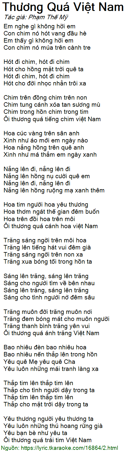 Thương Quá Việt Nam Ơi