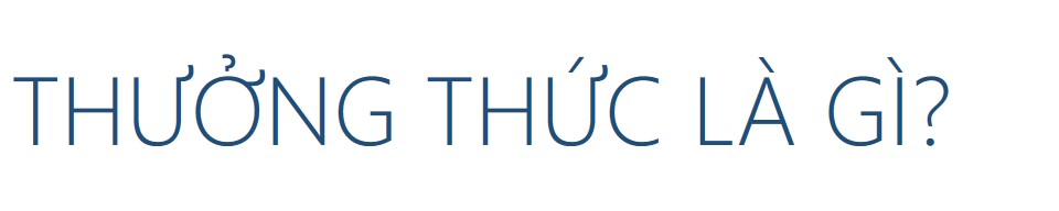 Thưởng thức là gì?