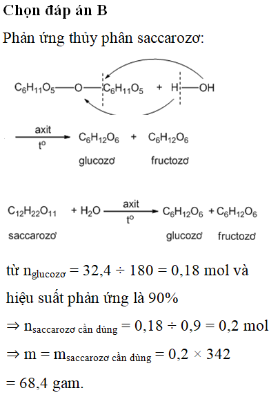 Thủy phân Saccarozơ trong Dung dịch Axit thu được gì?
