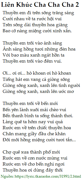 Thuyền Em Đi Trên Sông Trăng Sáng Lời Gallery 2