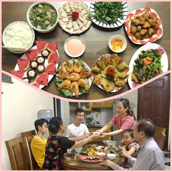 Thuyết trình bữa cơm gia đình ấm áp yêu thương