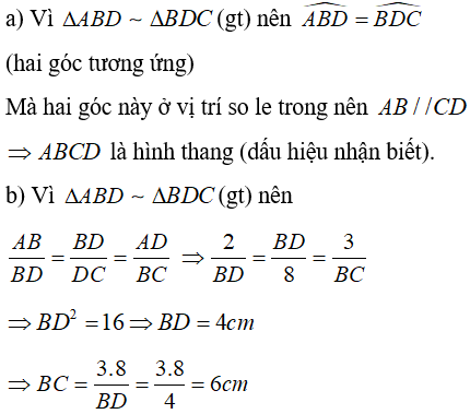 Tỉ số đồng dạng của tam giác