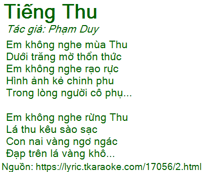 Tiếng Thu - Vẻ Đẹp Buồn Mà Say Đắm