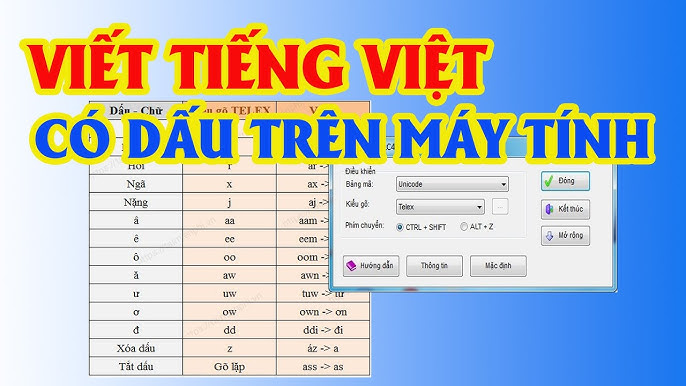 Hướng dẫn sử dụng Tiếng Việt có dấu hiệu quả