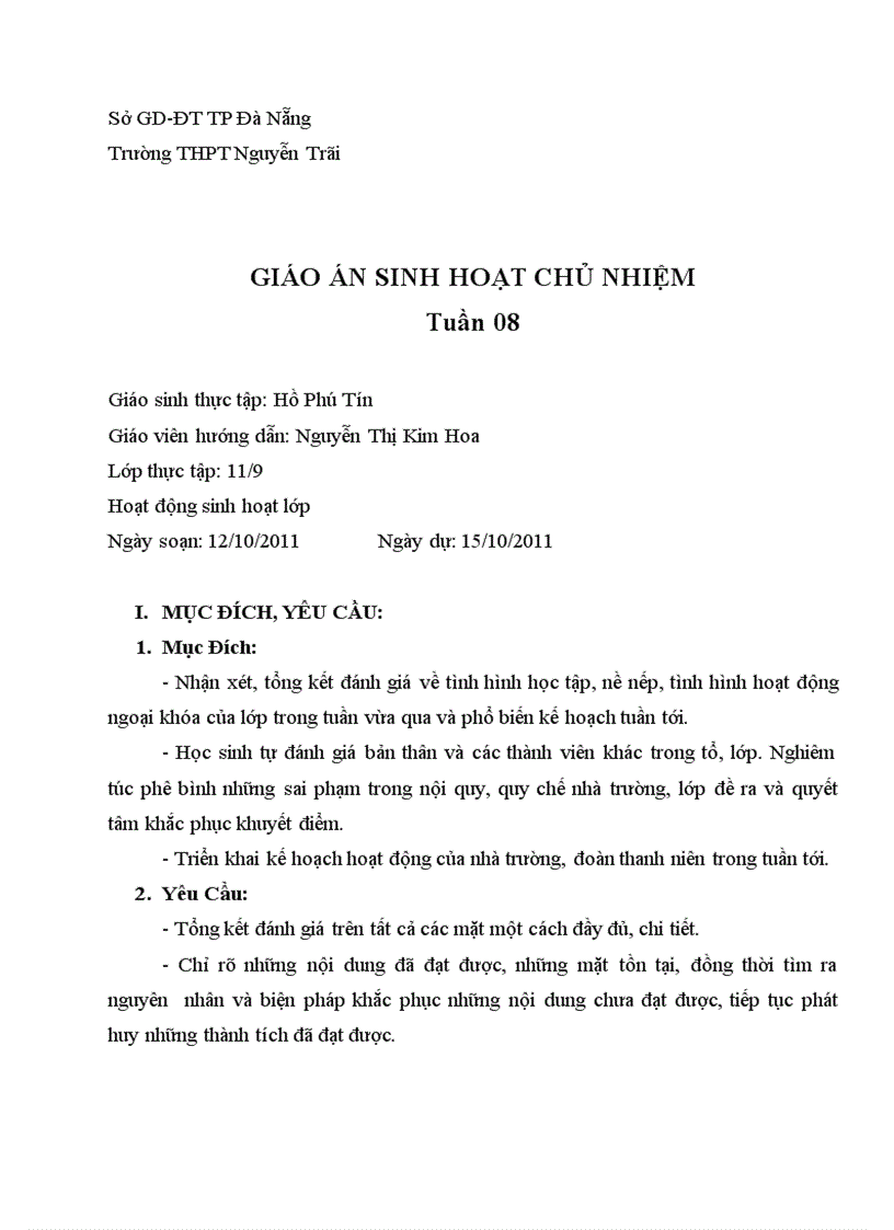 Tiết Sinh Hoạt Chủ Nhiệm Mẫu: Hướng Dẫn Chi Tiết, Chuẩn SEO