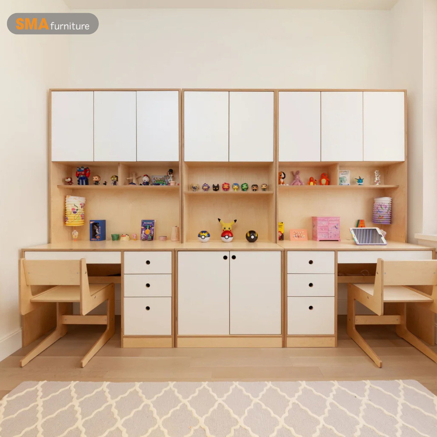 Mẫu Bàn Học Đôi Đẹp Nhất Gallery 1