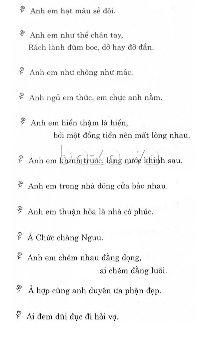 10 Thành Ngữ Tục Ngữ Nói Về Tình Cảm Anh Em Trong Gia Đình Gallery 2