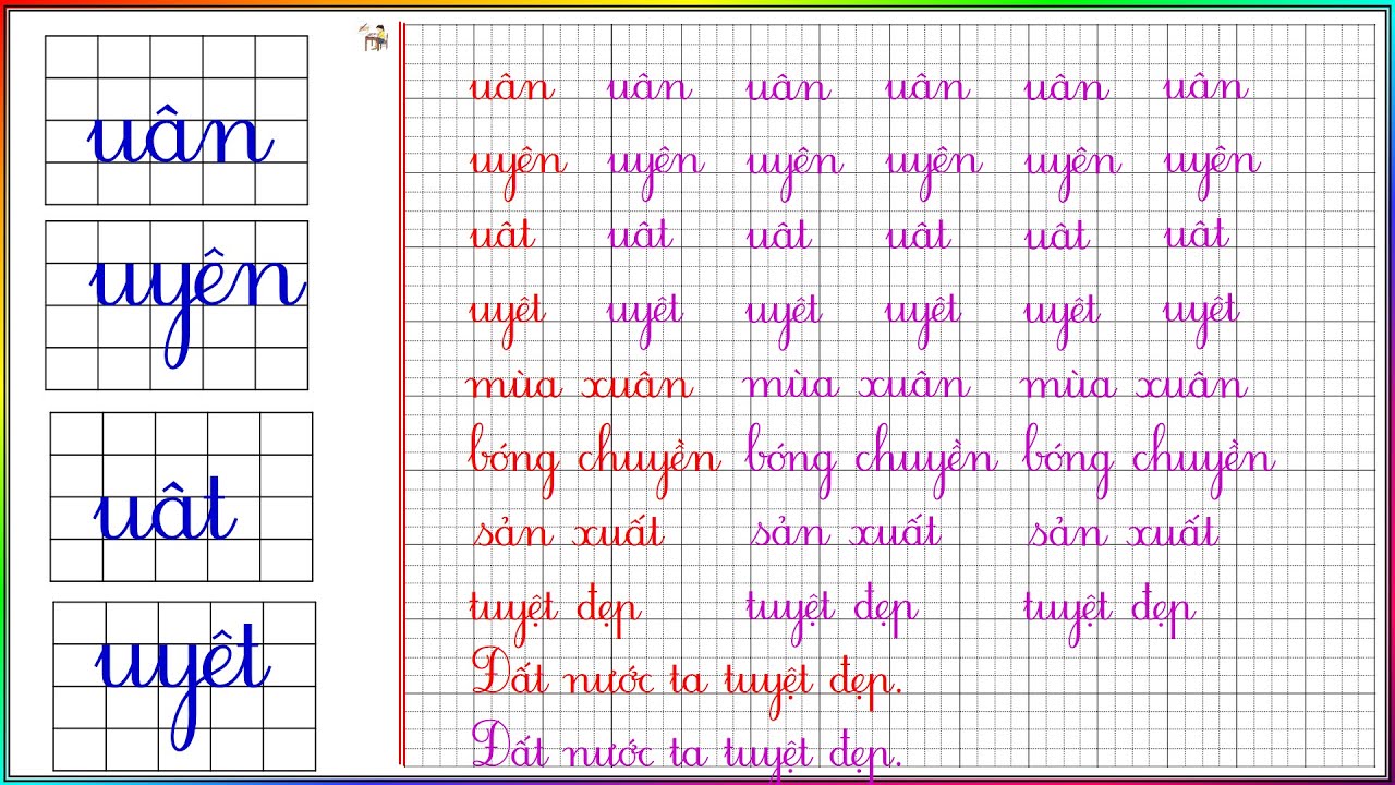 Tìm 2 tiếng chứa vần uyên