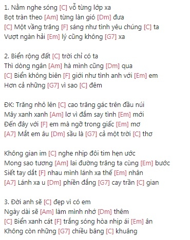 Lời Bài Hát Nằm Nghe Sóng Vỗ Từng Lớp Xa Gallery 1