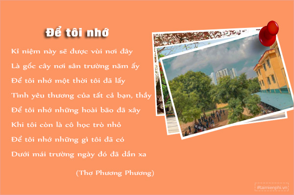 Thơ Ngắn Về Mái Trường Cấp 2 Gallery 2