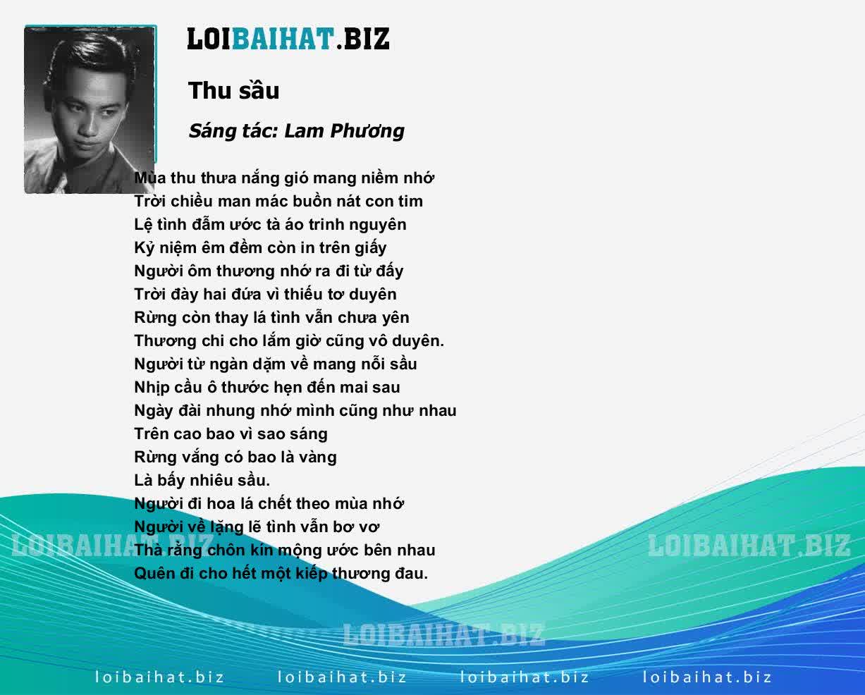 Lời Bài Hát Thu Sầu Gallery 1