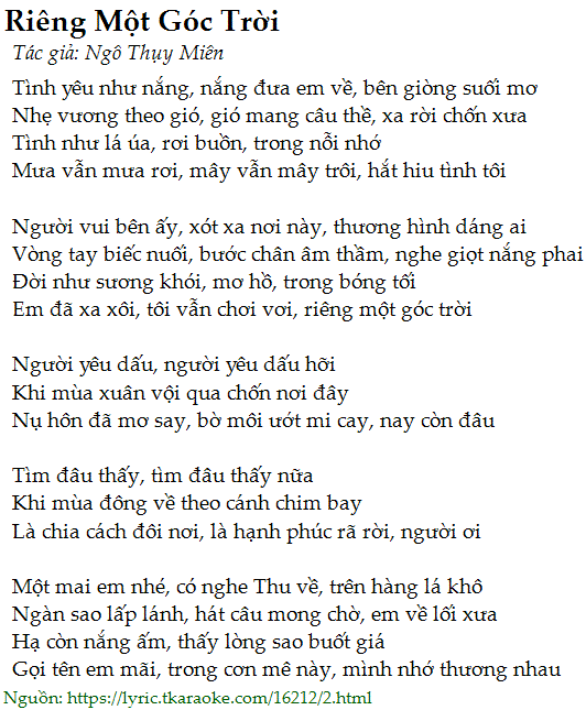 Ngô Thụy Miên - Riêng Một Góc Trời Gallery 1