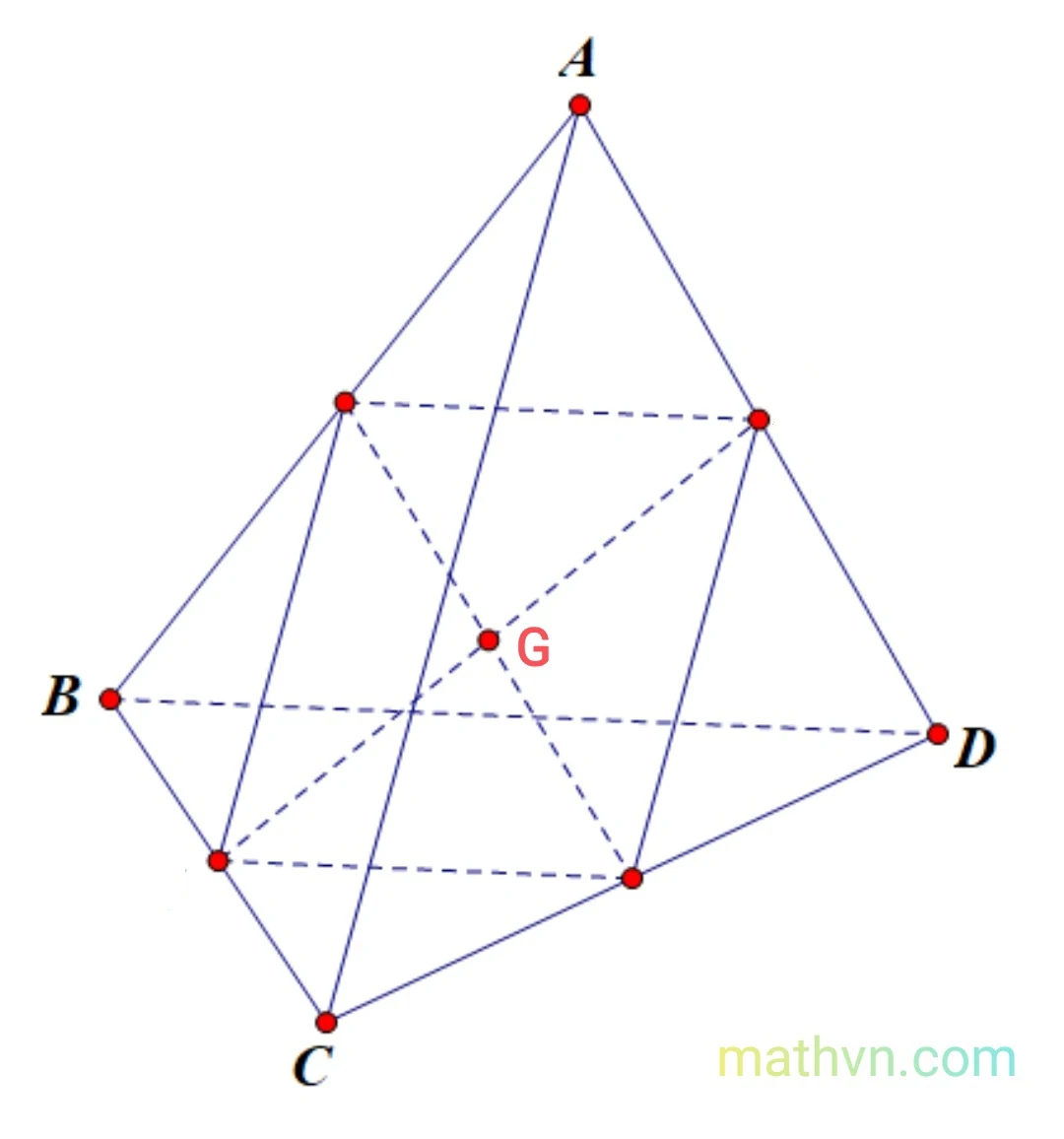 Tứ diện ABCD có trọng tâm G Gallery 1