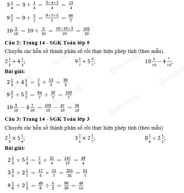 Hỗn số tiếp theo lớp 5 Gallery 2