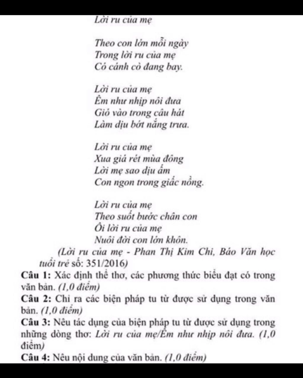 Bài Thơ Lời Ru Của Mẹ Gallery 2
