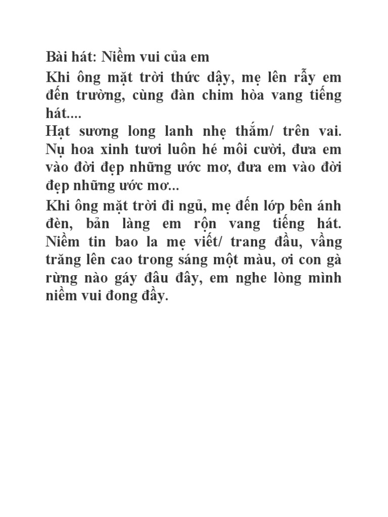 Lời Bài Hát Khi Ông Mặt Trời Thức Dậy Gallery 2
