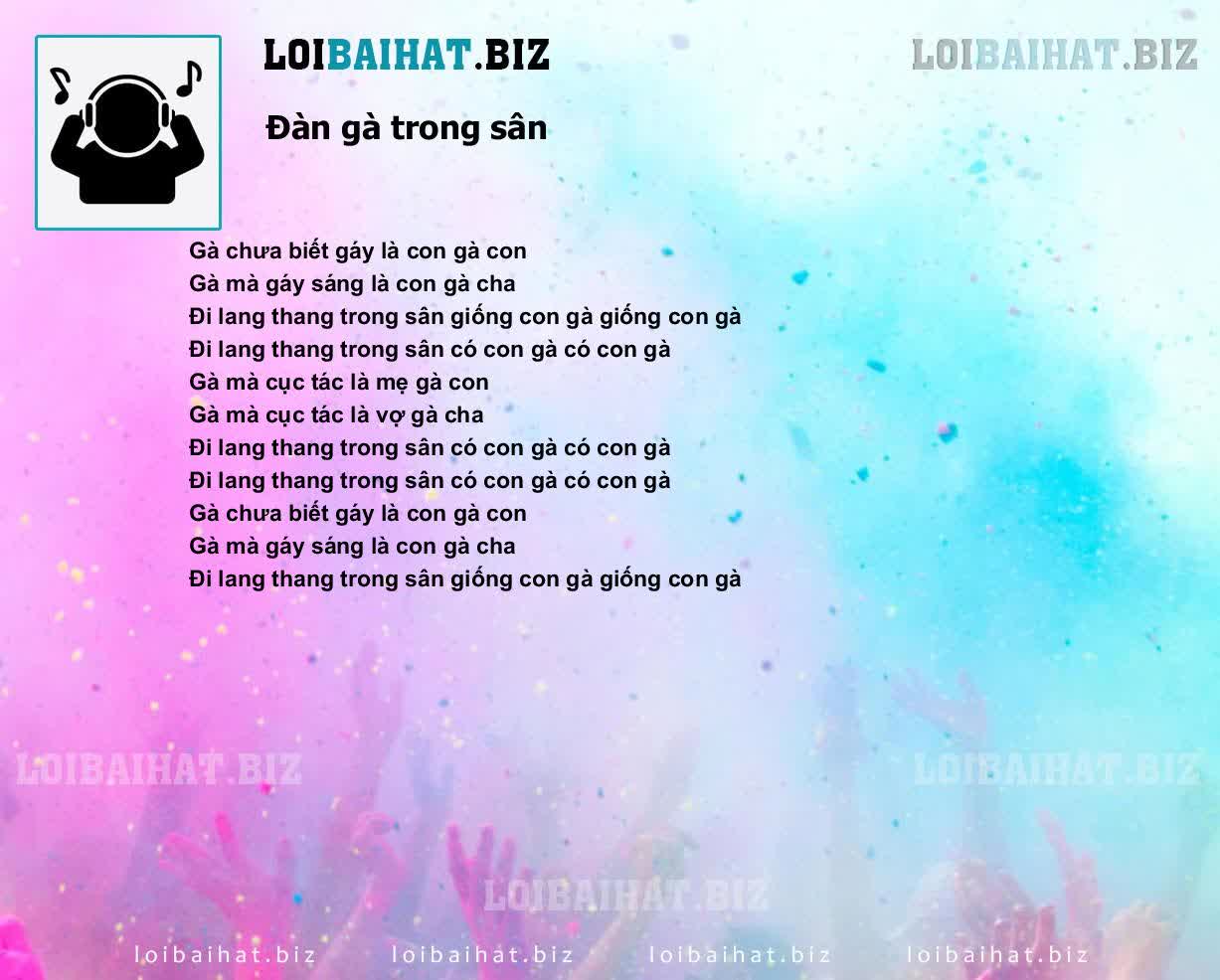 Lời Bài Hát Đàn Gà Trong Sân Gallery 1